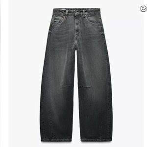 Zara TRF wide leg relaxed balloon jeans - size 8